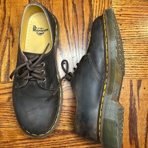 Doc Marten - Brown 1461 Crazy Horse Leather Oxford Shoes - Size US W 7, EU 38